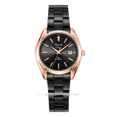 Alexandre Christie AC 8656 LD Black Rosegold Stainless Steel